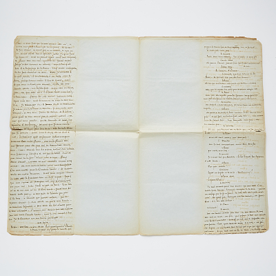 Dumas manuscript on The Three Musketeers