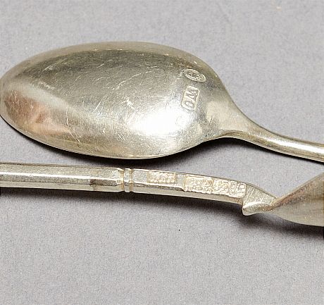 Kaffeskedar i silver
