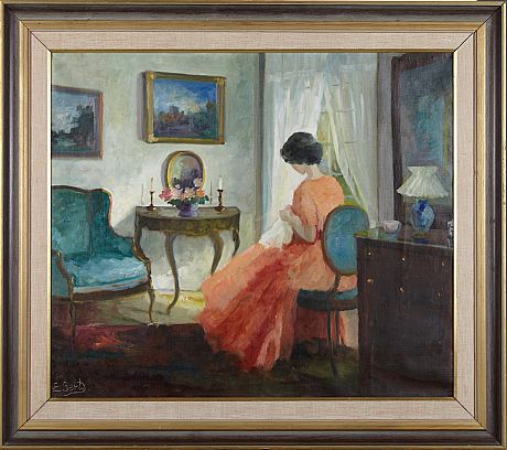 Edith Gert oljemålning