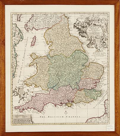 Karta över England