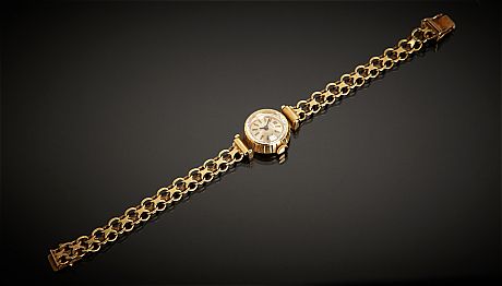Damarmbandsur Tissot i 18 k guld