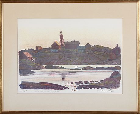 Roland Svensson färglitografi