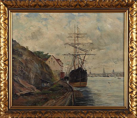 Oljemålning stockholms inlopp