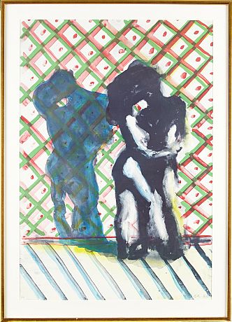 Peter Dahl färglitografi 