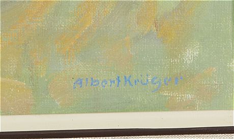 Albert Krüger oljemålning