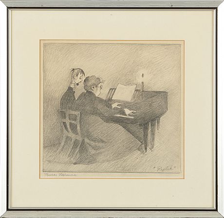 Einar Nerman blyertsteckning 