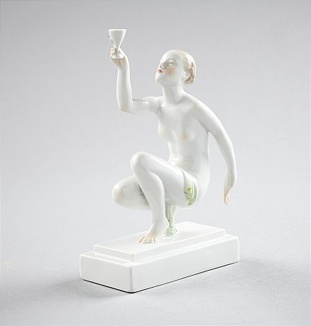 Figurin i porslin Herend
