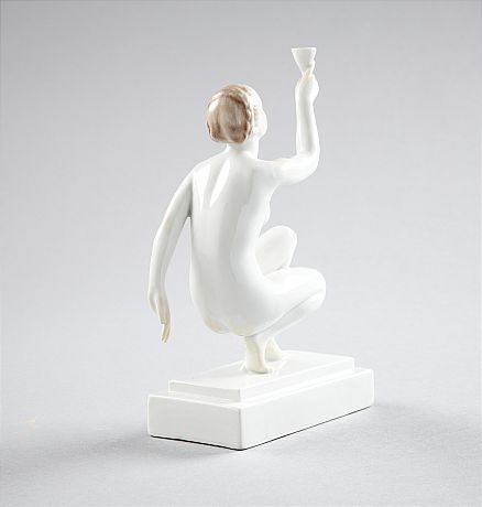 Figurin i porslin Herend
