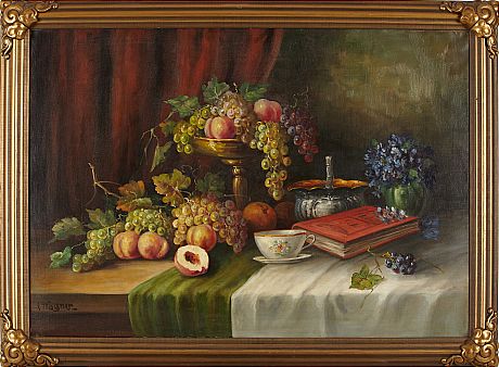 Oljemålning stilleben