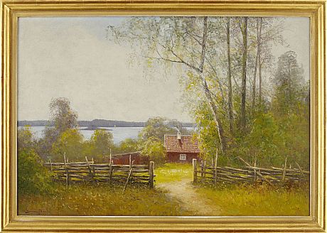 Severin Nilson oljemålning