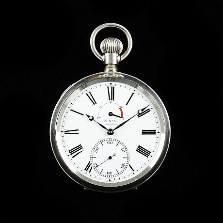 Zenith tvådagars deck watch silver