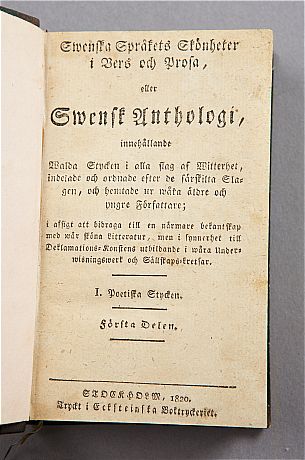 Intressan svensk antologi
