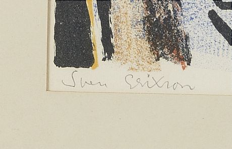 Sven Erixon färglitografi