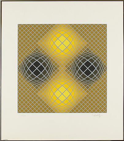 Victor Vasarely serigrafi