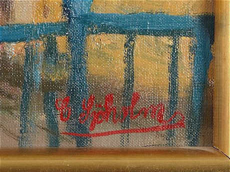 Charles Sjöholm oljemålning