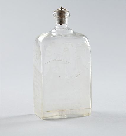 Flaska i glas Edward Hald Orrefors  