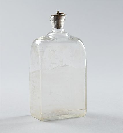 Flaska i glas Edward Hald Orrefors  