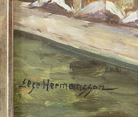 Else Hermansson oljemålning