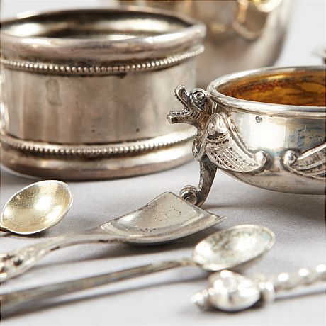 Ströare tumlare saltkar silver