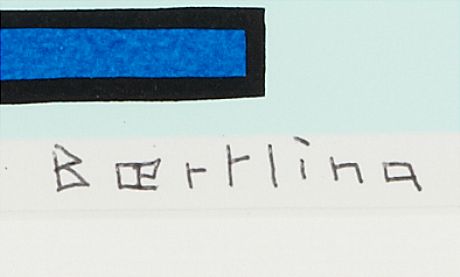 Olle Baertling färgserigrafi