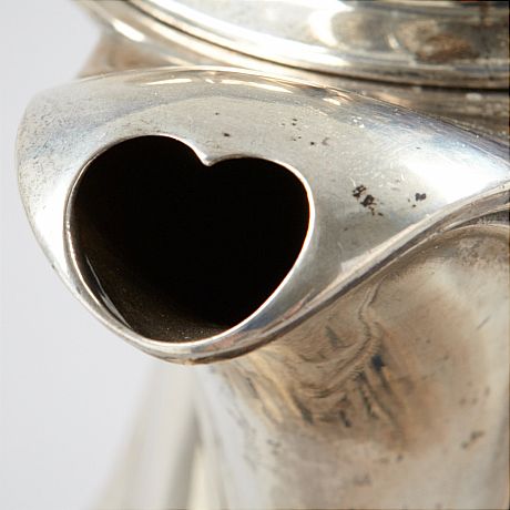 Kaffekanna i silver