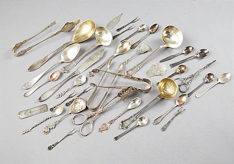 Kak-och sockertänger silver