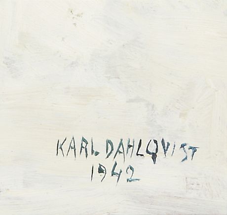 Karl Dahlqvist oljemålning