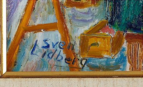 Sven Lidberg oljemålning