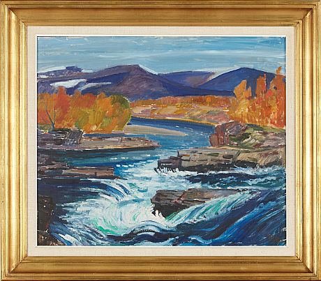 Tord Leander Engström oljemålning