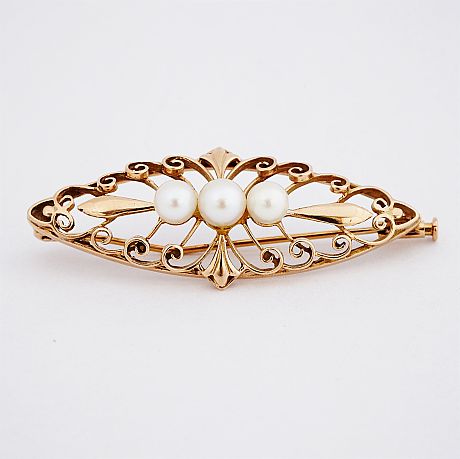 Brosch 14 k guld