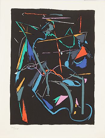André Lanskoy färglitografi