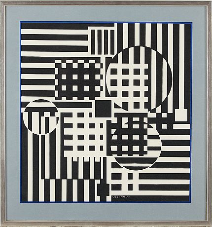 Victor Vasarely serigrafi