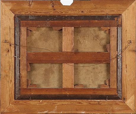 Oidentifierad konstnär oljemålning