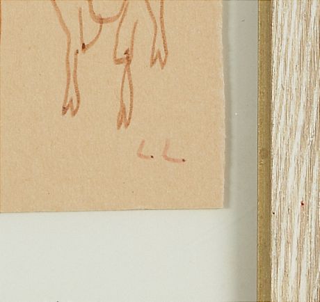 Lars Lerin tuschteckning