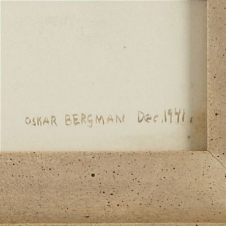 Oskar Bergman akvarell