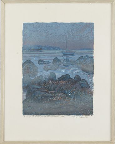 Roland Svensson färglitografi