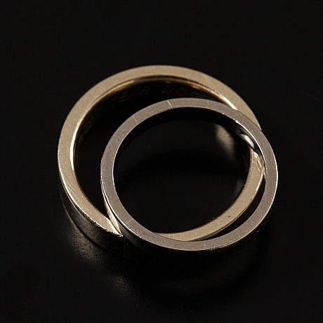 Vigselringar 18 k vitguld