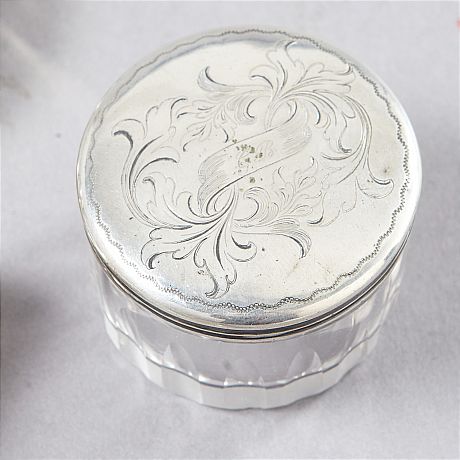 Äggkopp saltkar dosor silver