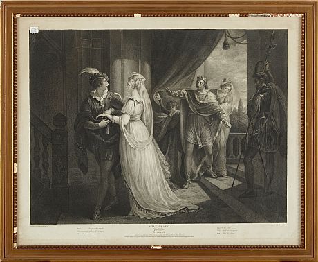 Shakespearemotiv tryckta hos Boydell i London