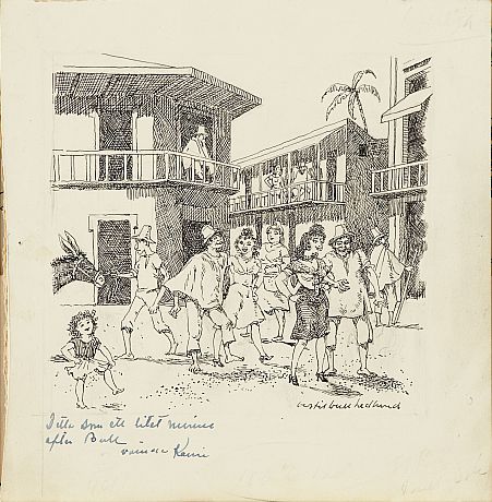 3 teckningar av Bertil Bull Hedlund