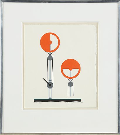 C Göran Karlsson färglitografi