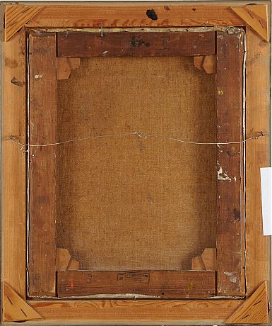 Oidentifierad konstnär oljemålning