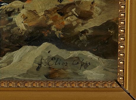 Motiv från Capri oljemålning