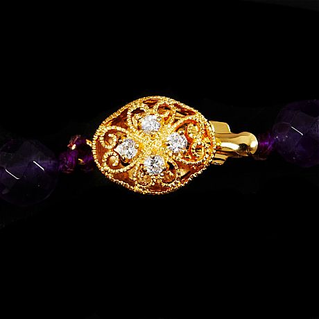 Collier med ametister