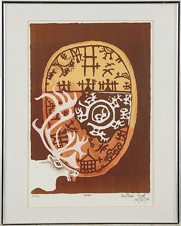 Tema: Lars Pirak litografi