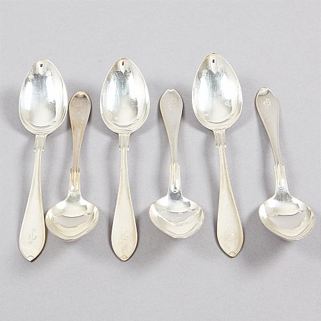 Matskedar i silver