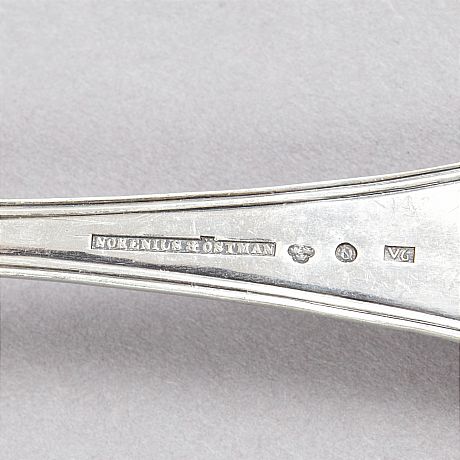 Strösked kaktänger skedar silver