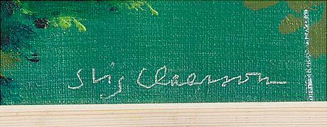 Stig Claesson oljemålning