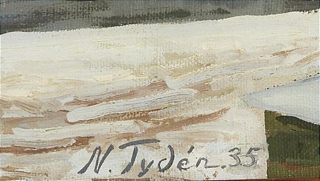 Nils Tydén oljemålning
