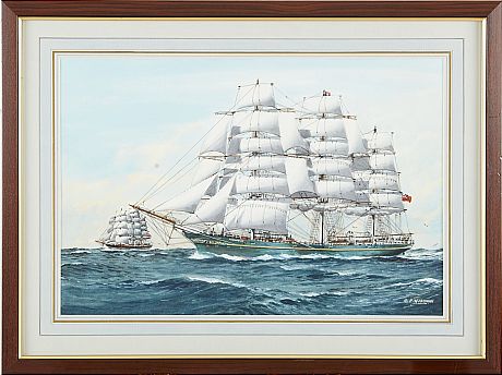 George P Wiseman akvarell